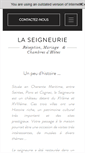 Mobile Screenshot of la-seigneurie.com